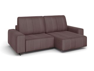 Угловой диван Уолтер цвет сливово-коричневый