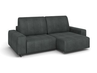 Угловой диван Уолтер цвет черный,серый