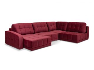 Угловой диван Джефферсон цвет красный,бордовый