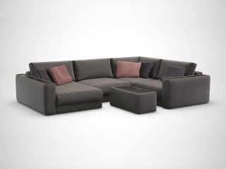 Угловой диван MOON 007 цвет коричневый