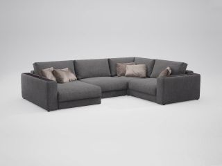 Угловой диван MOON 007 цвет серый