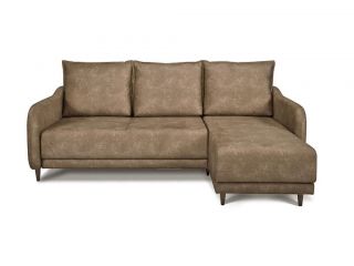 Угловой диван Бьерг цвет коричневый