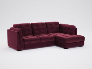 Угловой диван MOON 110 цвет красный,бордовый