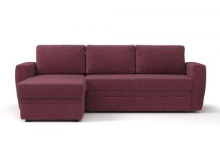Угловой диван Лакки цвет красный,бордовый