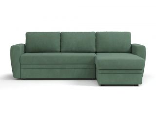 Угловой диван Лакки цвет зеленый