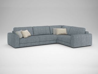 Угловой диван MOON 007 цвет серый