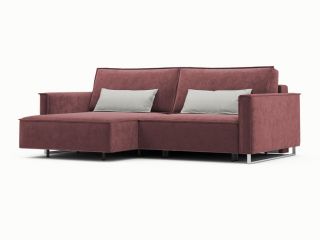 Угловой диван MOON 005 цвет красный,бордовый