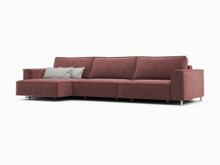Угловой диван MOON 005 цвет красный,бордовый