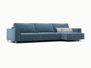 Угловой диван MOON 005 цвет синий,бирюза,голубой