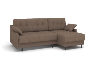 Угловой диван Женева цвет коричневый