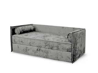 Диван тахта Гудвин с валиками цвет серый