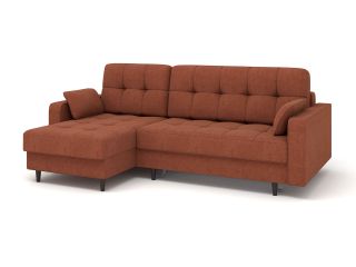 Угловой диван Орлеан цвет красный,терракот