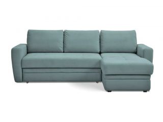 Угловой диван Лакки цвет зеленый,бирюза