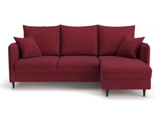 Угловой диван Фьорд цвет красный,бордовый