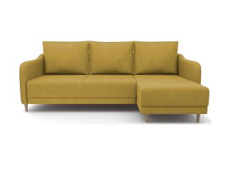 Угловой диван Бьерг цвет желтый