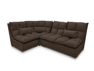 Угловой диван Доменика цвет коричневый