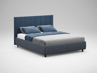 Кровать с подъемным механизмом MOON 1161 цвет серый,синий  (код 349162)