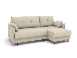 Угловой диван Каролина цвет белый,бежевый