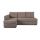Угловой диван Арно цвет коричневый