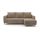 Угловой диван Бьерг цвет бежевый,коричневый