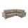 Угловой диван Хадсон цвет коричневый
