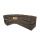 Угловой диван Маранта цвет коричневый