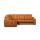 Угловой диван Даллас цвет оранжевый,коричневый  (код 561393)