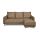 Угловой диван Бьерг цвет коричневый