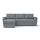 Угловой диван Лакки цвет серый