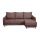 Угловой диван Бьерг цвет коричневый