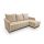 Угловой диван Бьерг цвет бежевый