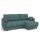 Угловой диван Каролина цвет зеленый