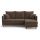 Угловой диван Фьорд цвет коричневый