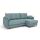 Угловой диван Каролина цвет бирюза,голубой