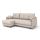 Угловой диван Каролина цвет белый,бежевый