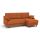 Угловой диван Женева цвет оранжевый,рыжый