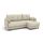 Угловой диван Каролина цвет белый,бежевый