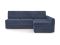 Угловой диван Бруно цвет синий