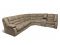 Угловой диван Маранта с баром цвет бежевый