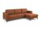 Угловой диван Пьер цвет рыжый,терракот
