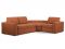 Угловой диван Бруно цвет красный,рыжый
