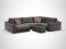 Угловой диван MOON 007 цвет коричневый