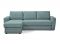 Угловой диван Лакки цвет зеленый,бирюза