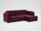 Угловой диван MOON 110 цвет красный,бордовый