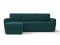 Угловой диван Лакки цвет зеленый
