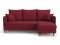 Угловой диван Фьорд цвет красный,бордовый