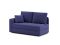 Диван кушетка MOON 074 цвет синий,сиреневый