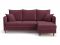 Угловой диван Фьорд цвет красный,бордовый