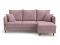 Угловой диван Фьорд цвет розовый