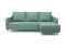 Угловой диван Бьерг цвет зеленый